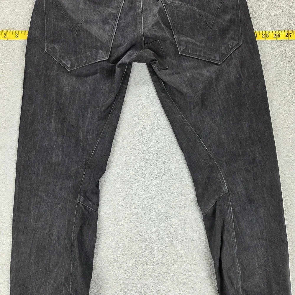 Vintage Levis Engineered Jeans Womens Black Twisted Zip Fly Fits 30x28